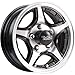 Black Rock 922MB CROSSTRAX ALLOY TRAILER SILVER Wheel with Machined with Black Accents and Clear-Coat (0 x 5.5 inches /5 x 114 mm, 0 mm Offset)