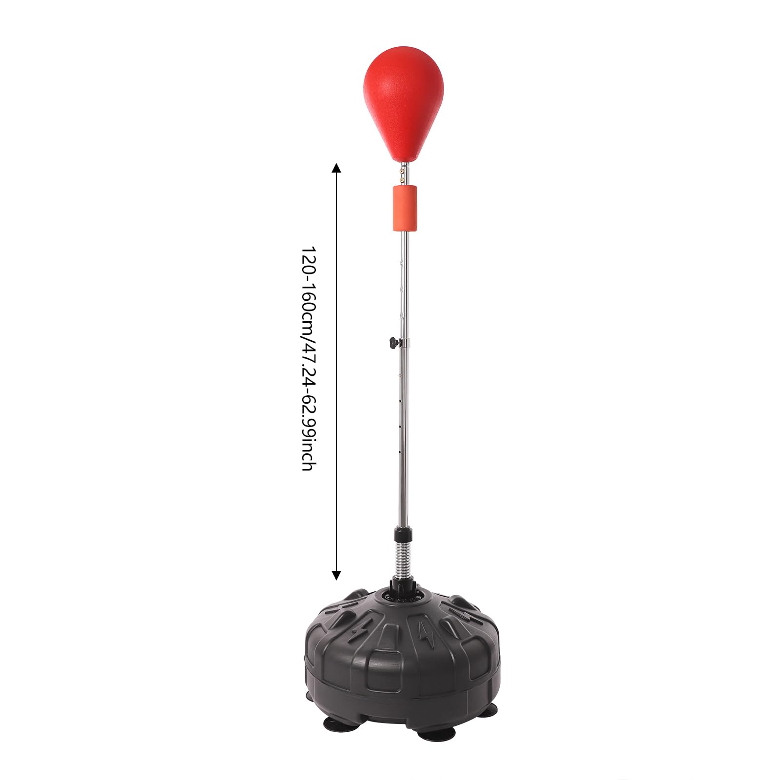 Stojący worek bokserski 120-160 cm, regulowana piłka bokserska dla dorosłych, regulowana żarówka bokserska, dla dzieci, z regulacją wysokości, worek bokserski stojący