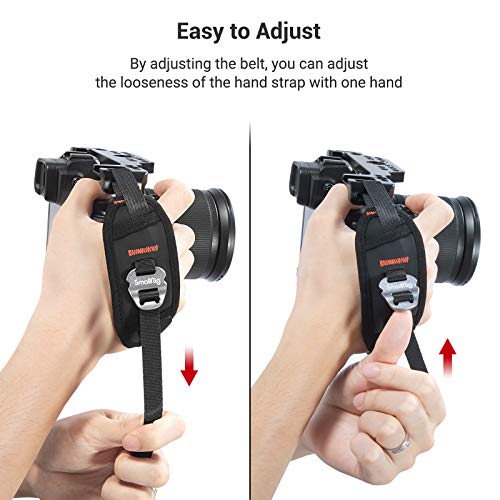 SmallRig Camera Cage Wrist Strap, Universal Quick Adjustable Secure