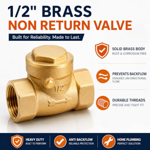 Image of AMAZOR Non Return Valve 1 /2 inch, Brass