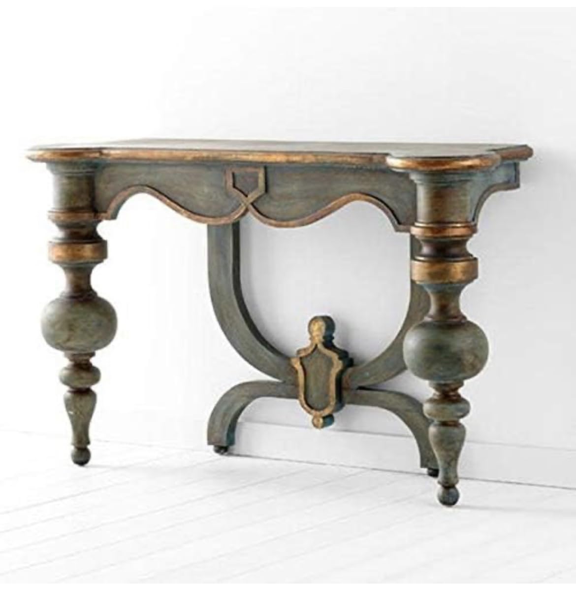 A.M INTERNATIONAL Antique Wooden Carved Console Table in Solid Mango Wood with ANMTIQUE Distress Finish for LIVINGROOM, Hall, ENTERWAY, Office Size 48 * 30 * 15 INCH-image-38