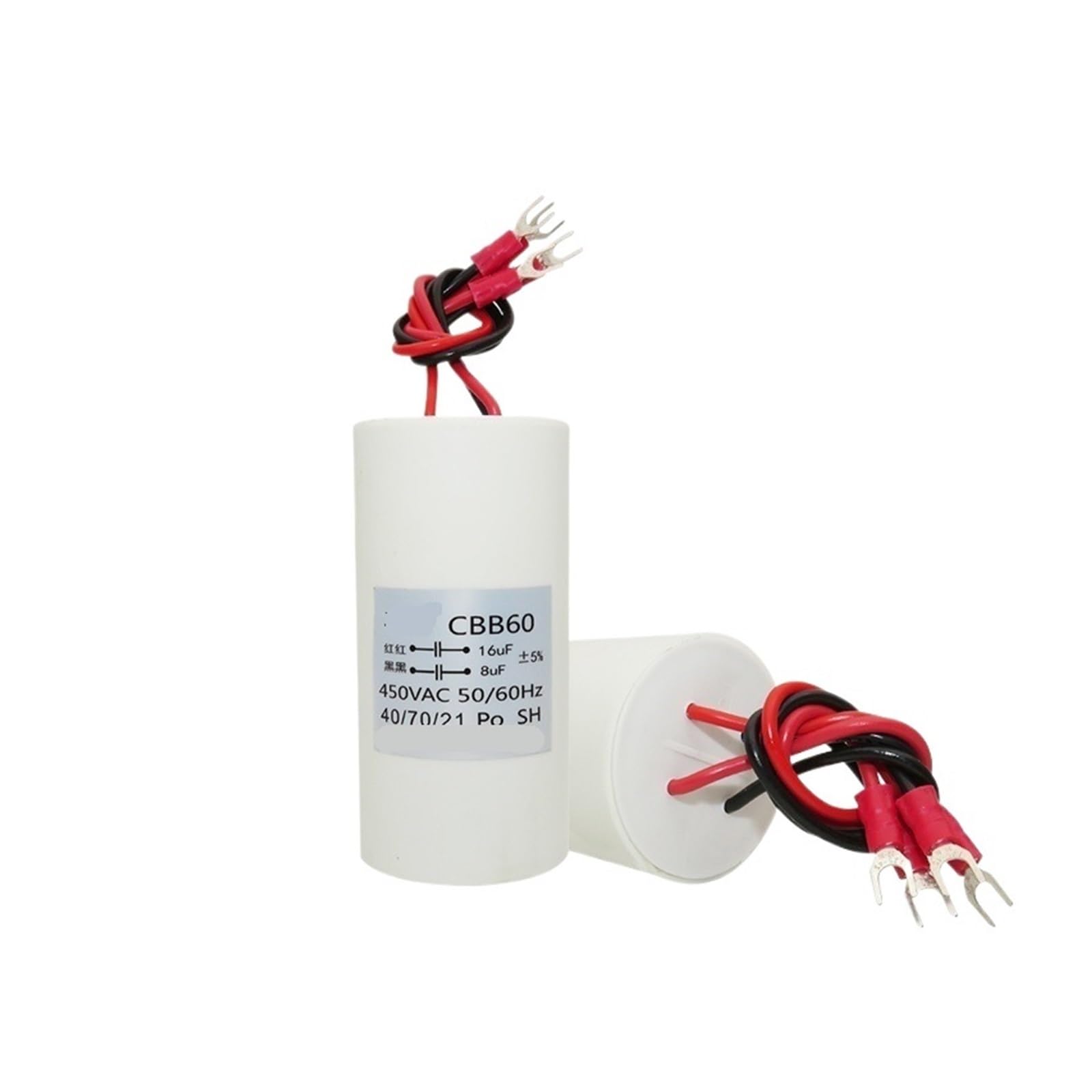 KSZHZYMGX 1pcs 8UF+16UF CBB60 four wire dual capacitor 450V