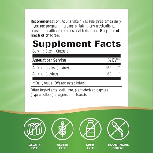Nature's Way ADRENergize, Adrenal Support*, with Adrenal Cortex, 50 ct - image 5