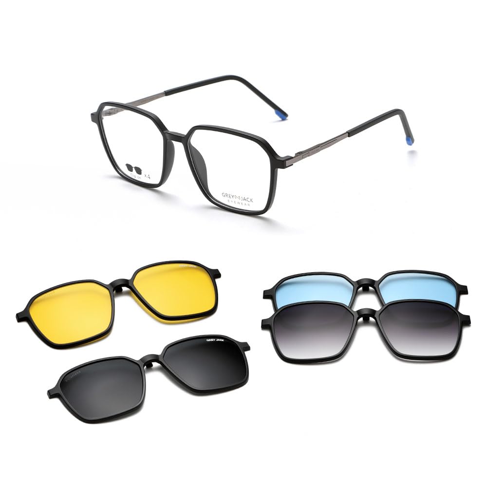 Magnetic Spectacle Frame Polarized Clip On Sunglasses Brand UV Protection Glasses for Men Women 6094-image-39
