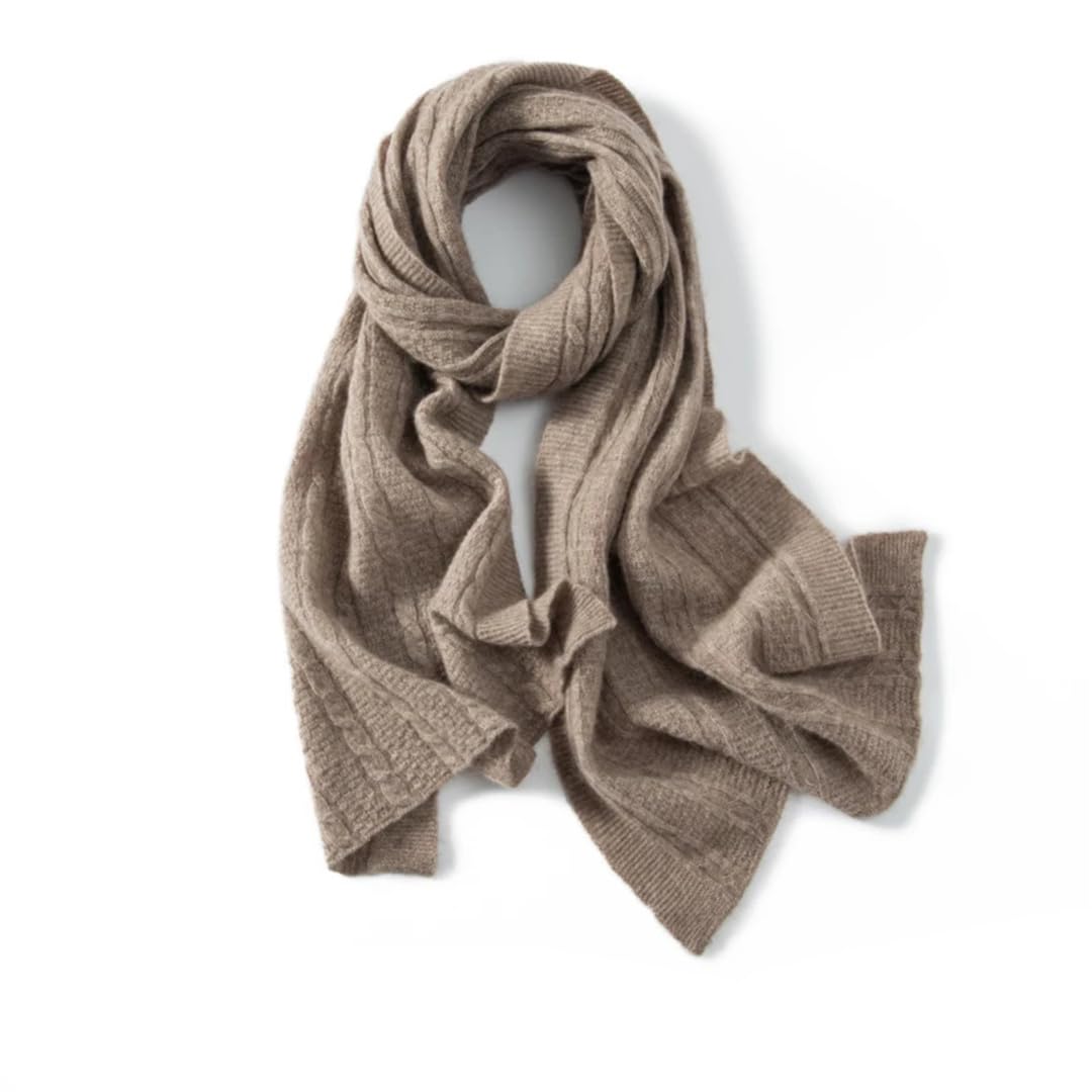 Bufanda de invierno de color sólido suave y cálido Pashmina de las mujeres chal de punto bufanda accesorios