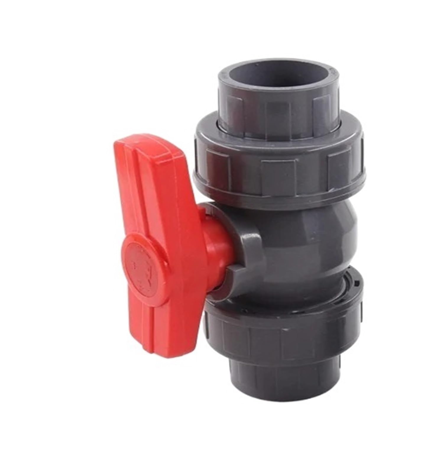 Zawór kulowy PVC z gwintowanym zamknięciem, Rura PCV Kula Biała/Szara 20-110mm 1,2,5 szt. Nawadnianie ogrodu Akwarium Złącze rurowe(Inner Dia 32mm,2pcs)
