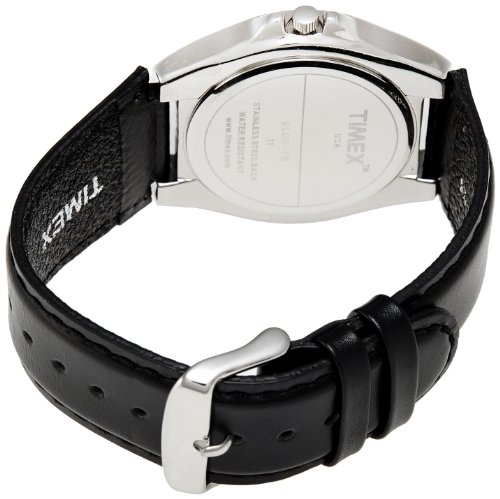 Image of TIMEX Leather Fashion Analog Silver Dial Men's Watch-El00, Band Rose Gold