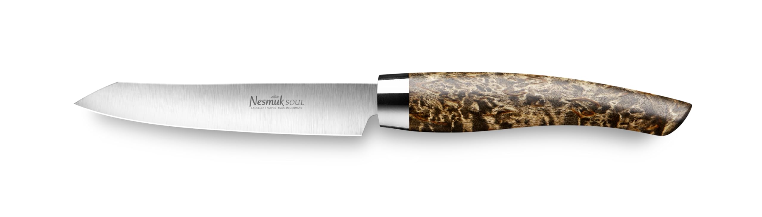 Nesmuk SOUL Office Knife 90 (Karelian birch burl)