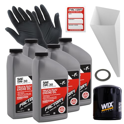Kit de cambio de aceite sintético 5W-30 para autos 5 cuartos