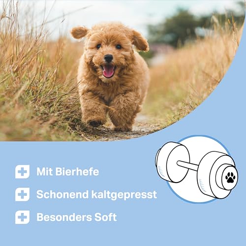 MEDIDOG Welpenstärker – 400g – 13in1 für Welpen und Junge Hunde – für die Wachstumsphase, mit Bierhefe, Calcium, Kollagen, Spirulina, Chlorella, Algenöl UVM.- kaltgepresst & getreidefreie Rezeptur