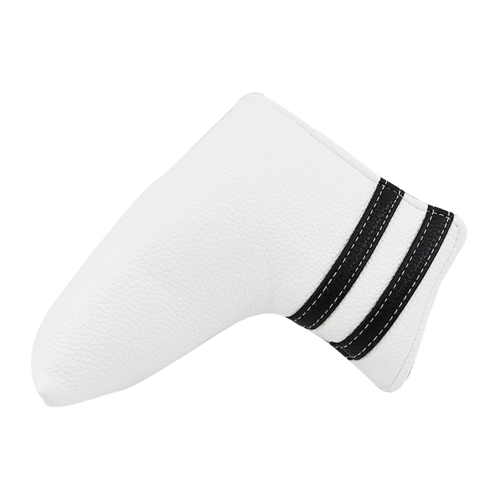 Ronyme Golf Blade Putter Head Cover Golf Putter Protection Portable Men Women Adults Outdoor Protector Golf Blade Putter Headcover, White