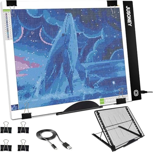 Plaque lumineuse LED B4 à intensité variable pour dessin et strass
