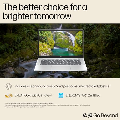 HP Chromebook 14 - Intel N100, 4GB RAM, 128GB Storage, Silver - Image 6