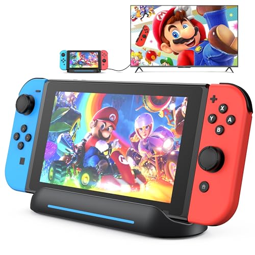 5 in 1 Switch Dock for Nintendo Switch OLED TV Adapter Switch Docking Station with HDMI USB 3.0 Port Type C Charging Typ...