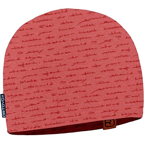 Ortovox 120 Tec Print Beanie Cagoule Mixte Adulte Taille Unique Rougeur