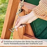 Hecht Hollywoodschaukel Bahara Lux Garten-Schaukel Meranti-Holz 4-sitzer - 6