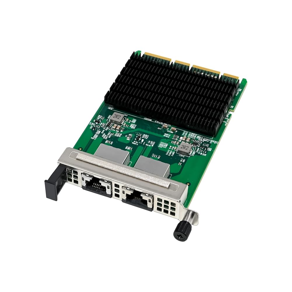Carte Réseau Gigabit I350-T2 2 Ports XRJ45 OCP3.0 Carte Réseau Serveur Ethernet I350AM2 pour Win10 Freebsd Linux, Etc.