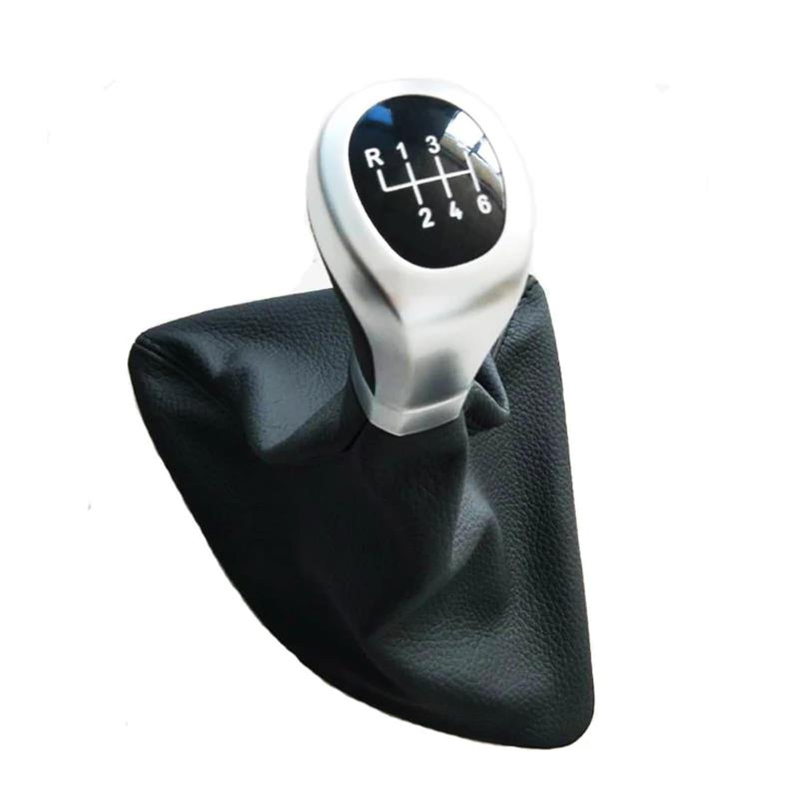 FSOZDBBPL Automotive Parts Car Manual Gear Shift Knob Shifter Lever with Boot 5 6 Speed Left Drive for 1 Series for E81 E87 X1(6 Speed)