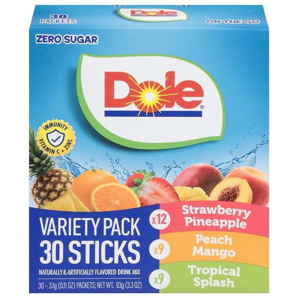 Dole, Dole, Drink Mix Strawberry Pineapple/Peach Mango/Tropical Mango, Variety Pack, 30.11 Ounce