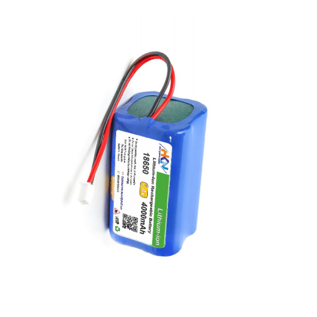 HKN 7.4V 4000mAh Li-ion Rechargeable Battery Pack JST-XH 2.54/2P Plug Lithium-ion Batteries for Electronics Products Toys Lighting, Bluetooth Speaker and Equipment (4000, Milliamps)-image-18
