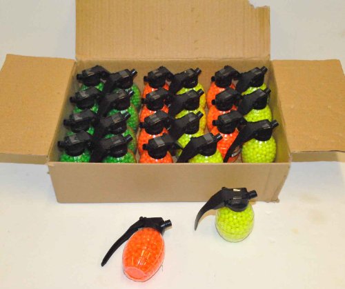 (24x) CASE LOT - 500 AIRSOFT BBs GRENADE BOTTLE 6mm .12g Pistol Gun Rifle AMMO