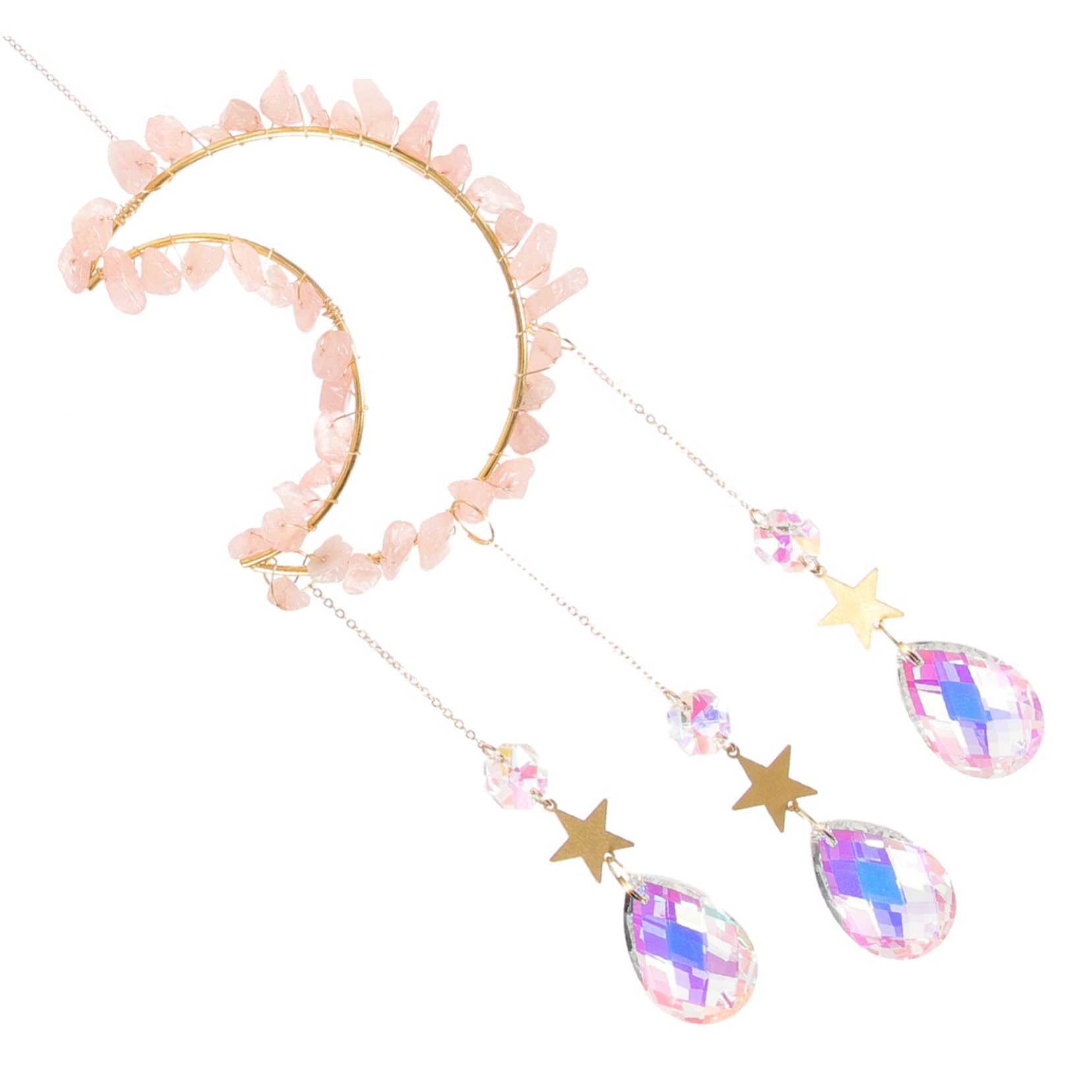 Mipcase 3pezzi Pendente Decorativo Appeso Acchiappasole Forma e Stelle Per Decorazione Casa e Regali Natale