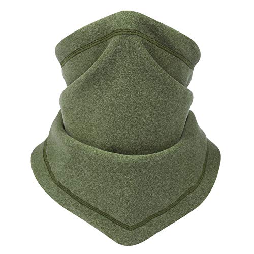 Arcweg Braga de Cuello Bufanda Tubular Calentador de Cuello Unisex Hombre Mujeres Super Cómodo para Esquí Moto Ciclismo Snowboard Running 28 * 33cm Verde