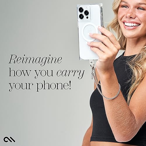 Case-Mate Phone Charm with Silver Chain, Detachable Phone Lanyard, Hands-Free Wrist Strap - Image 3