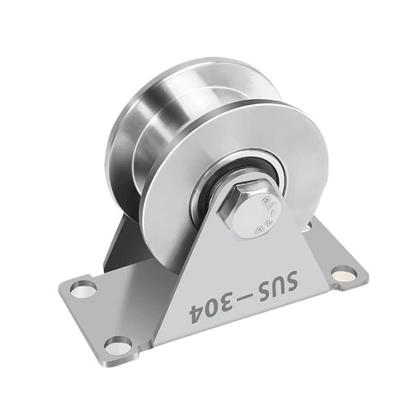 Paquete de 2 bloques de rueda de polea con ranura de acero inoxidable, rotación súper silenciosa for equipos de gimnasio de bricolaje, servicio pesado, rendimiento suave, ideal