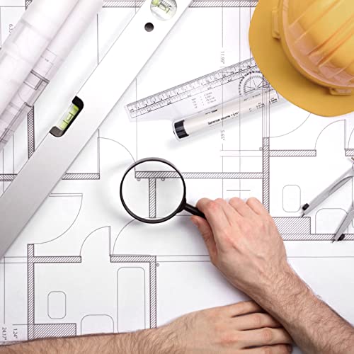 2 Pcs Plastic Measuring Rolling Ruler, Drawing Roller Ruler, Parallel Ruler, Drawing Design Ruler For Measuring, Drafting Student, School And Office (6 Inch, 12 Inch) #TOP4