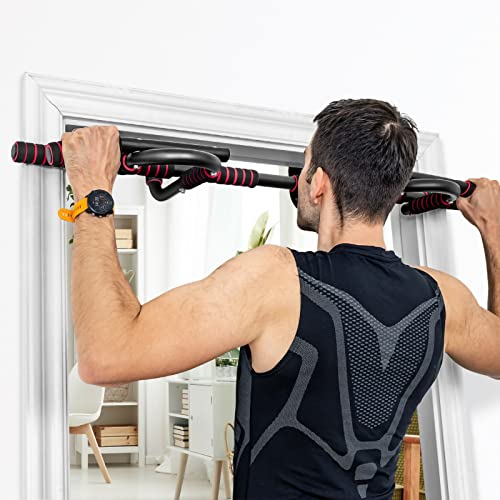 Pull Up Bar For Doorway With Foam Grips, Pullup Bar For Home, Multifunctional Chin Up Bar, Portable Fitness Door Bar, Body Workout Gym System Trainer #TOP7