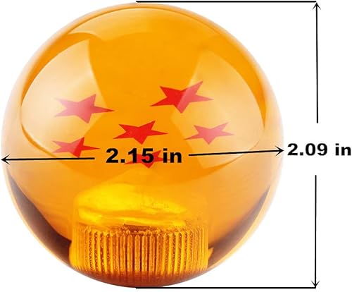 Miniatura 2 de DEWHEL Perilla de cambio manual de dragón de 4 estrellas de acrílico duradero M12x1.25 M10x1.5 M10x1.25 M8X1.25
