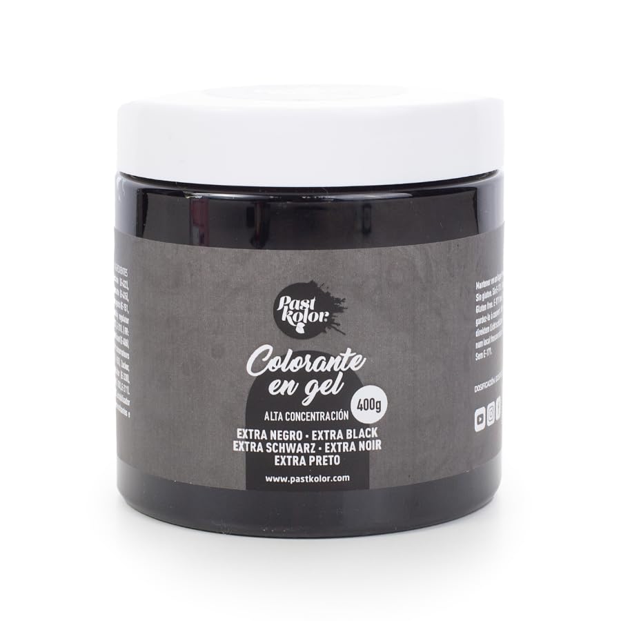 COLORANTE EN GEL PASTKOLOR (EXTRA NEGRO, 400 G)