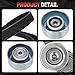 Engine Serpentine Belt Drive Tensioner & Idler Pulley Kit Compatible with Toyota 2005-2015 Tacoma, 2004-2009 4Runner, 2007-2009 FJ Cruiser, 2005-2010 Tundra Replaces# 1660331040