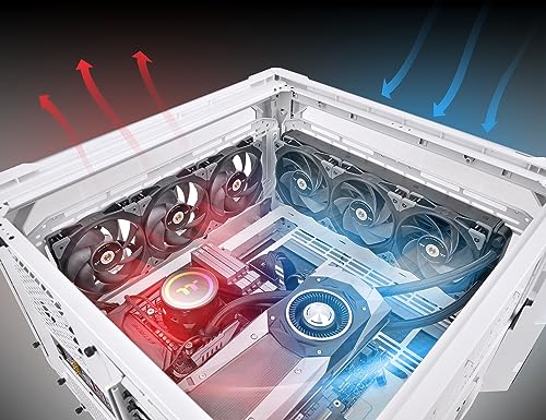 Image of Thermaltake SWAFAN GT12 PC Cooling Fan, 3 Types of Detachable Fan Blades, High Pressure /High Air Flow /Reversed (Single Fan Pack) CL-F155-PL12BL-A