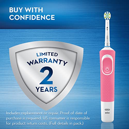 Oral-B Vitality FlossAction Electric Toothbrush with Replacement Brush Head, Pink - image 8