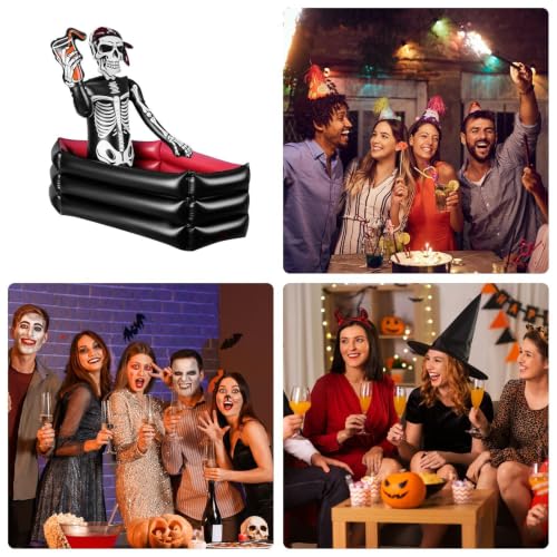 Nevera inflable de ataúd con revestimiento refinado y panel rígido de fiesta 5