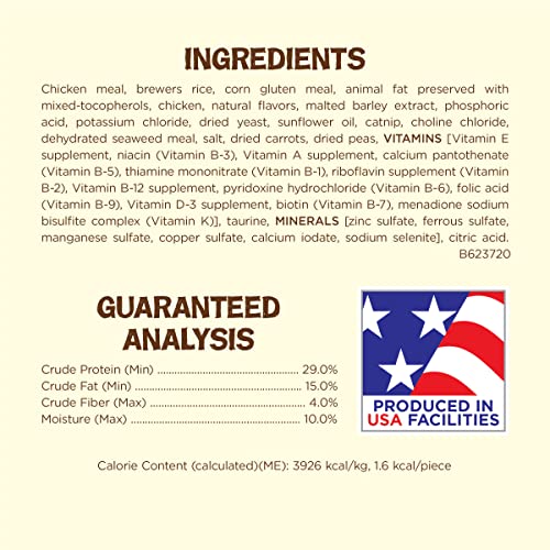 Purina Friskies Made In Usa Facilities, Natural Cat Treats, Party Mix Natural Yums Catnip Flavor - 20 Oz. Canister #TOP4