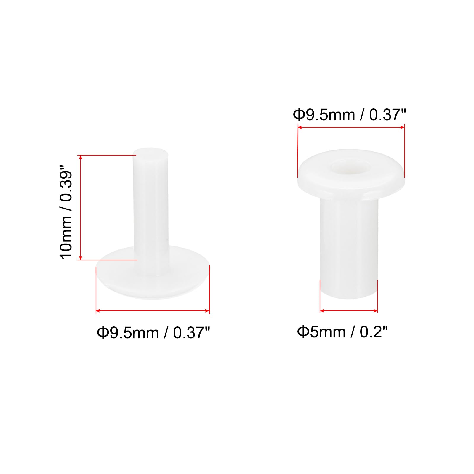 PATIKIL M5x10mm Plastic Binding Post - Image 2