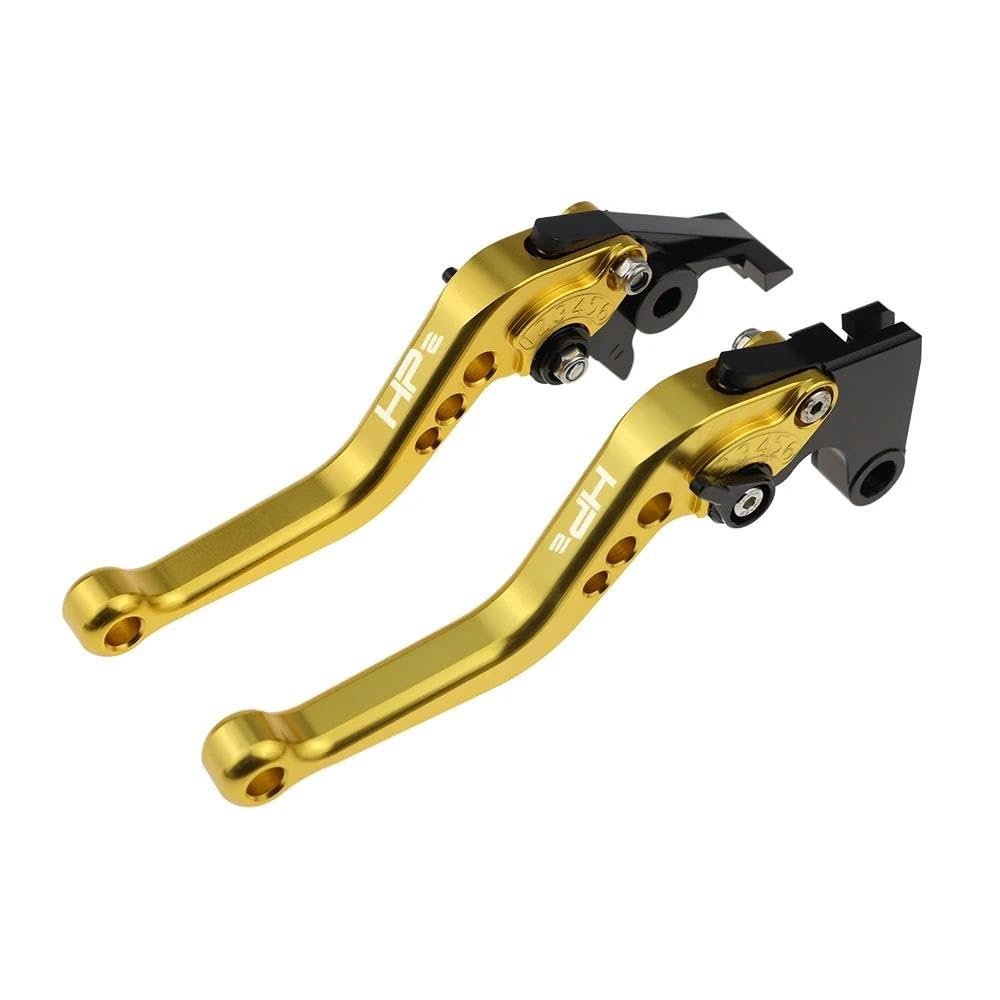 Ewrsghrt Gold Short Brake Clutch Levers Adjustable Handle Set For Hp2 Megamoto 2006 2007 2008 2009 Motorcycle Cnc Accessories(Gold)