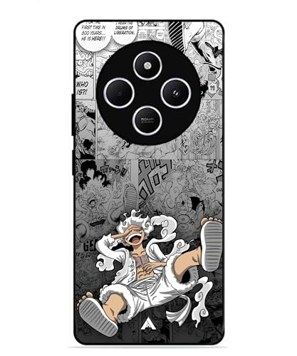 Image of Premium Anime 2 Case for Xiaomi Redmi 14C (Glossy Finish) Soft-Touch Metal TPU Back Cover, Shockproof, Designer, Aesthetic Mobile Phone Case