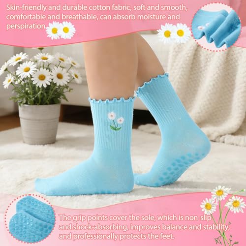 Image of Pilates Grip Yoga Socks for Women Cute Non Slip Socks