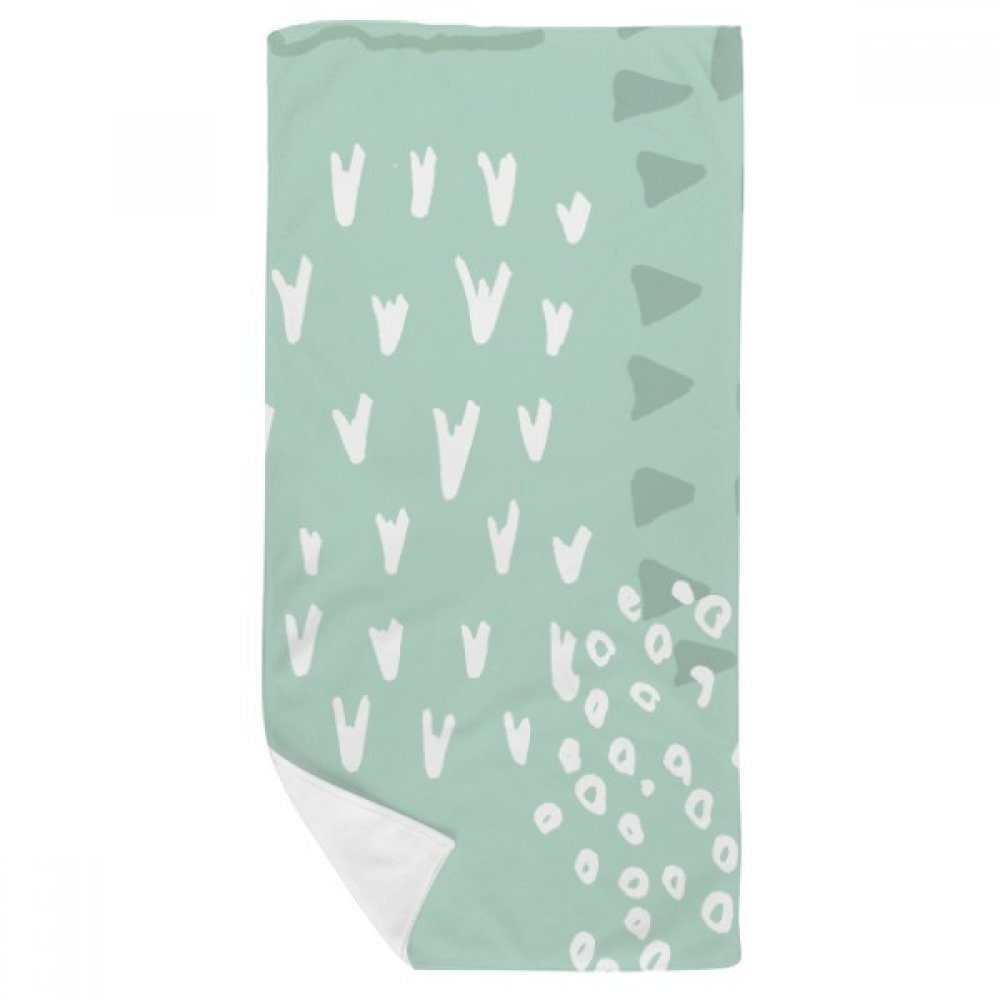 Gant de toilette plantes résumé vert serviette de bain 35x70cm pour yoga