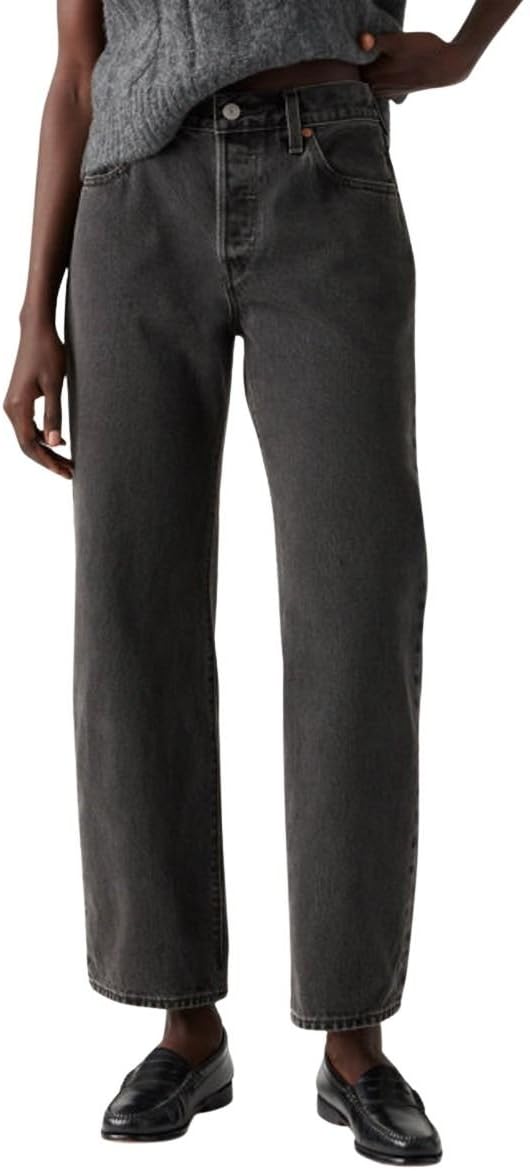 Levi's Women's Smooth Operator - Black Jeans 501 90S Ankle In Cotton, Straight Fit, Black (Smooth Operator), W24/L29