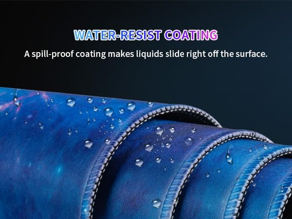 Mouse Pad Large Desk Mat, Extra Large Gaming Computer Mousepad with Stitched Edges Non-Slip, Keyboard Mouse Pad for Desktop Cute Aesthetics Home Office Purple-Starry Desk Accessories 23.6 * 11.8 inch - Image 5