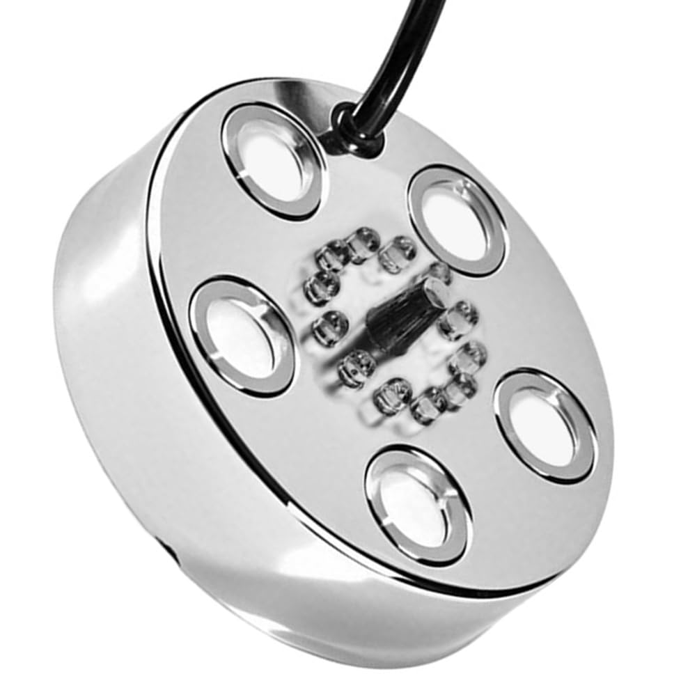 Buhdjfnke Mist Maker,Ultrasonic Water Pond Fountain Fogger 12 LED Light Flashes Stainless Steel Air Humidifier — view 6