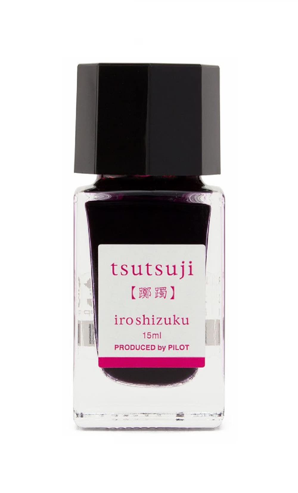 Pilot Iroshizuku Mini Bottled Fountain Pen Ink tsutsuji 15ml Bottle INK-15-TT Japan Import with Original Stylus Ballpoint Touch Pen