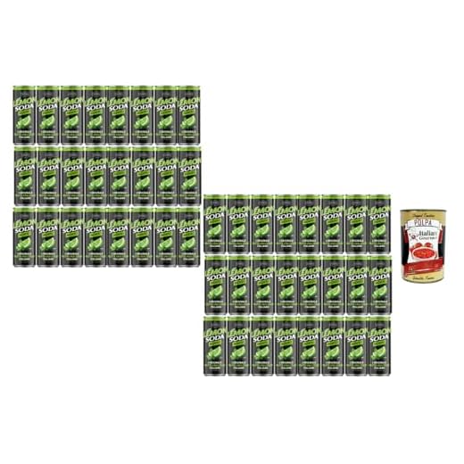 Italian Gourmet Bundle 48x33cl Mojito alkoholfrei Limonade + Italian Gourmet Polpa – Zitronenlimonade Softdrink, Lemon Soda Erfrischungsgetränk, Dosen Getränk Vorratspack Party Drink