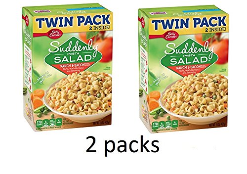 Betty Crocker Dry Meals Suddenly Salad Ranch and Bacon Twin Pack, 15 Ounce (Salad Ranch and Bacon, 15oz / 2's