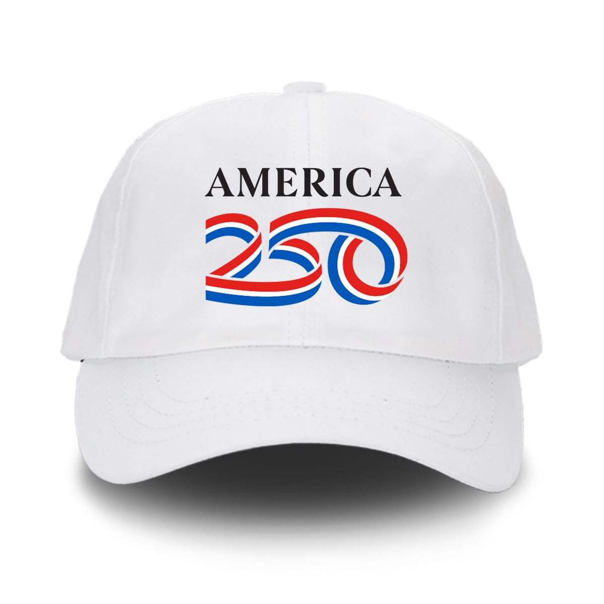 250 Anniversary USA Hat, Official AMERICA250 Headwear, Unstructured Cap, Authentic 4th of July Merchandise